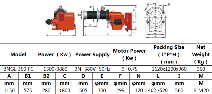 gas light oil burner