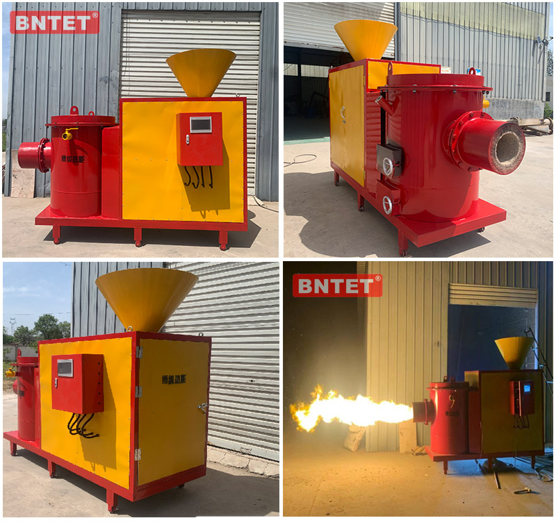 Biomass pellet burner