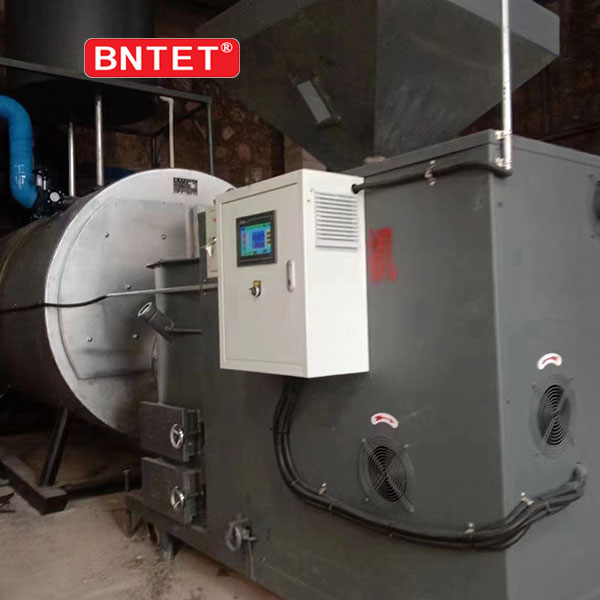 Biomass burner successfully connected to boiler