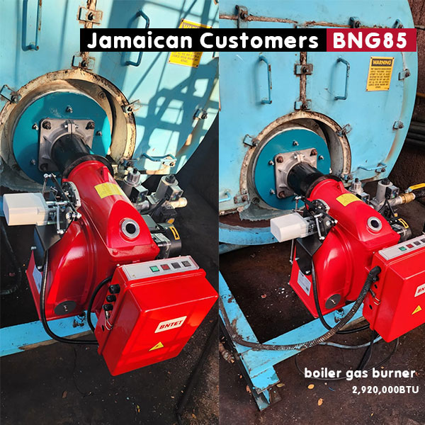 Jamaican Customers gas boiler burner