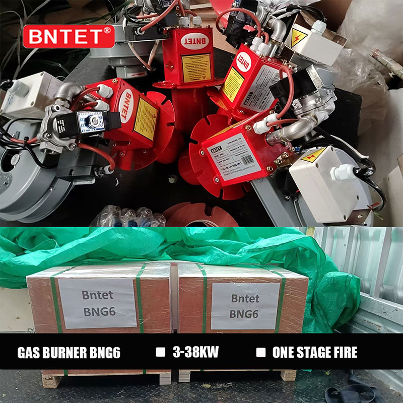 Small gas burner BNG6 shipped to Europe